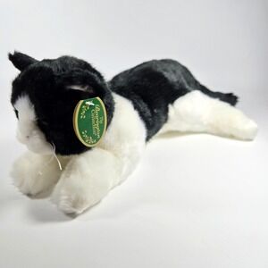 Bearington‎ Collection Domino 15-Inch Tuxedo Cat Plush Toy - Cat Stuffed Animal